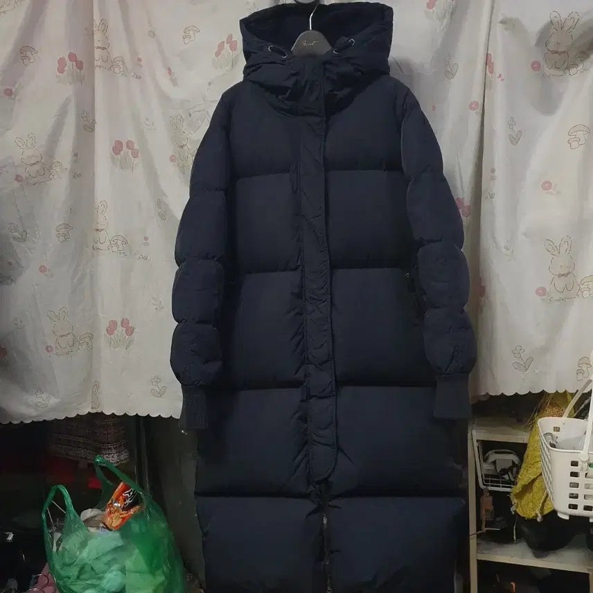 [BUNJANG] Beaker Goose Down Long Padded Jacket / 비이커   후드 구스다운  롱 패딩  :정리가