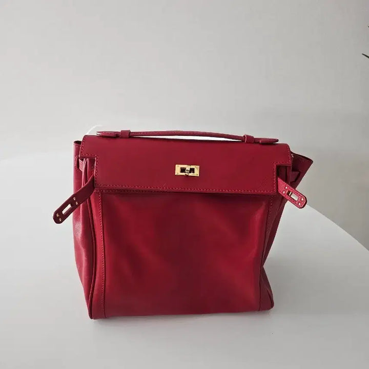 [BUNJANG] Pepper YoonYoon Backpack (Large) Red / 페퍼윤윤 백팩 (라지)레드