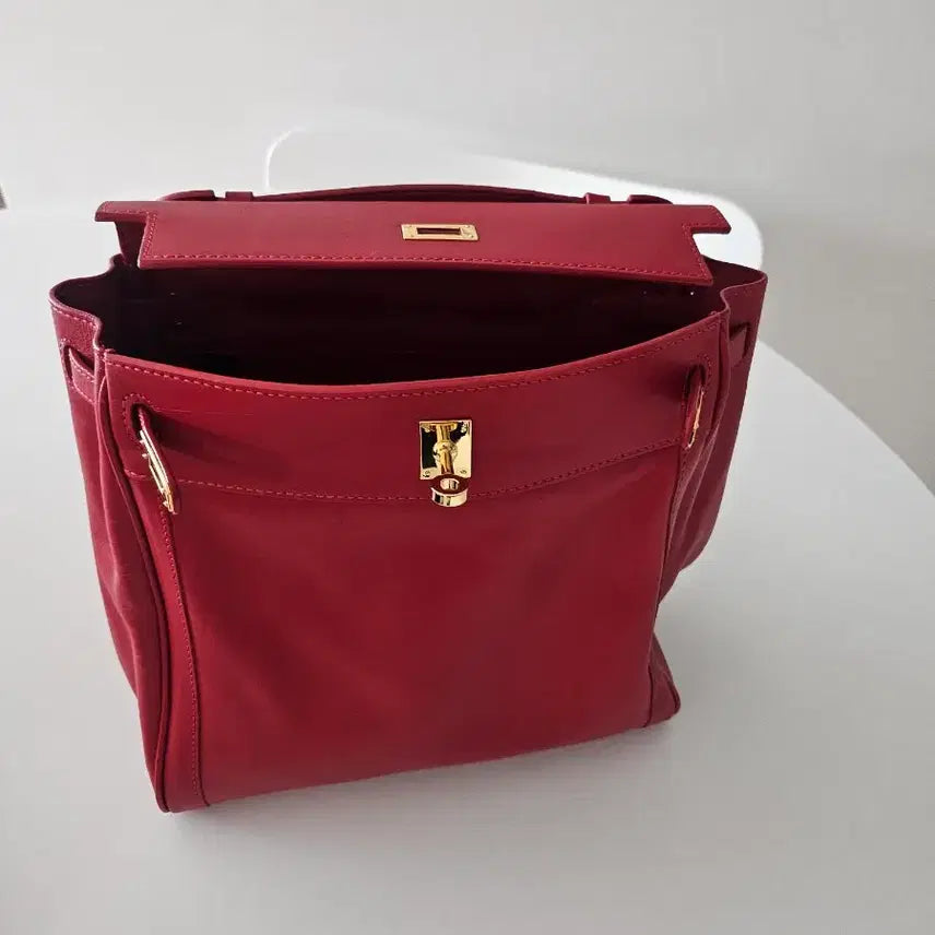 [BUNJANG] Pepper YoonYoon Backpack (Large) Red / 페퍼윤윤 백팩 (라지)레드