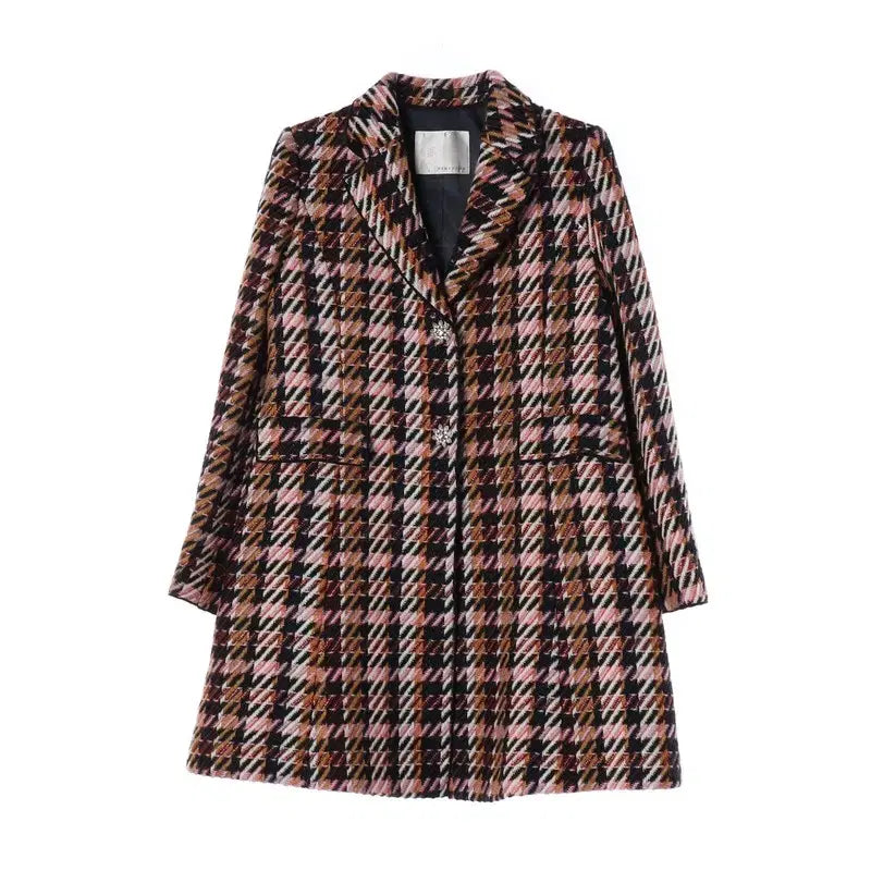 [BUNJANG] Renny Ron Diamond Check Coat (Women's 55) / 레니본 다이아볼 체크코트/여성55/AAAIMC2020