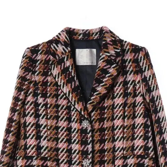 [BUNJANG] Renny Ron Diamond Check Coat (Women's 55) / 레니본 다이아볼 체크코트/여성55/AAAIMC2020
