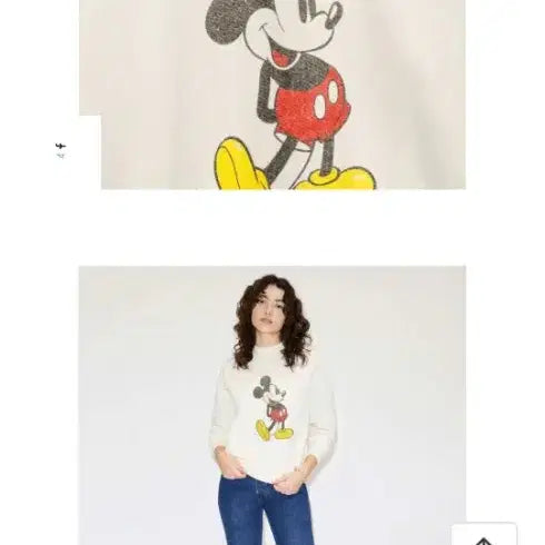 [BUNJANG] Re/Done Mickey Mouse Sweatshirt (Small) / 리던미키맨투맨(스몰사이즈)