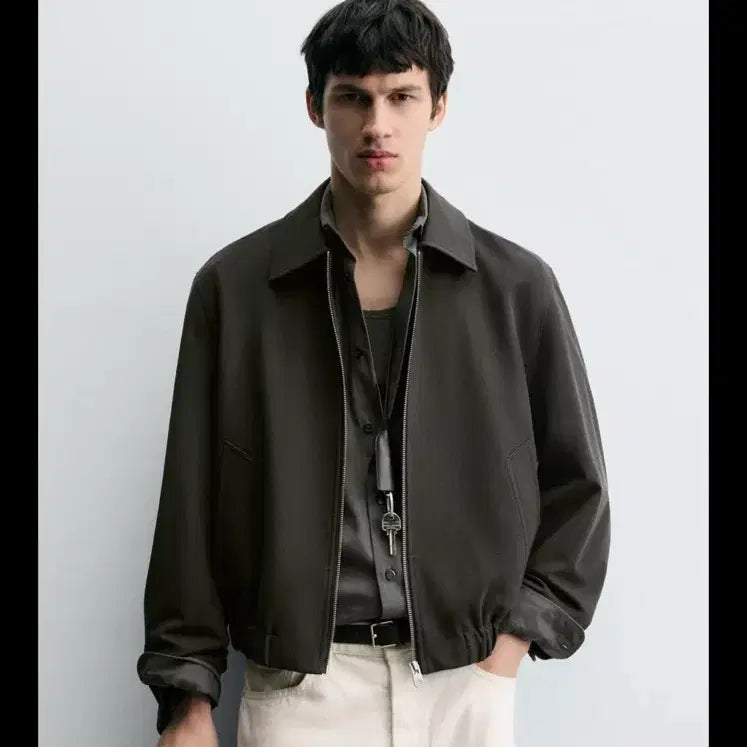 [BUNJANG] ZARA Structured Twill Jumper / 자라 스트럭처 트윌 점퍼