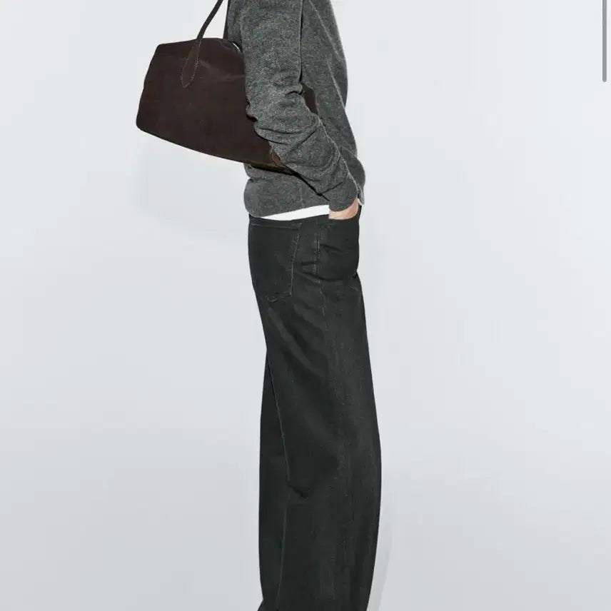 [BUNJANG] Massimo Dutti Suede Leather Satchel Bag / 마시모두띠 스웨이드 레더 사첼 백