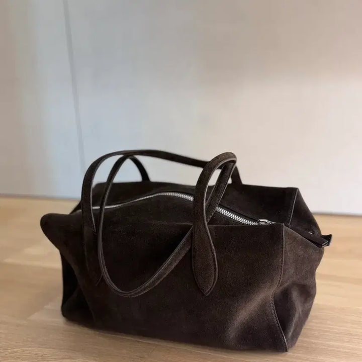 [BUNJANG] Massimo Dutti Suede Leather Satchel Bag / 마시모두띠 스웨이드 레더 사첼 백