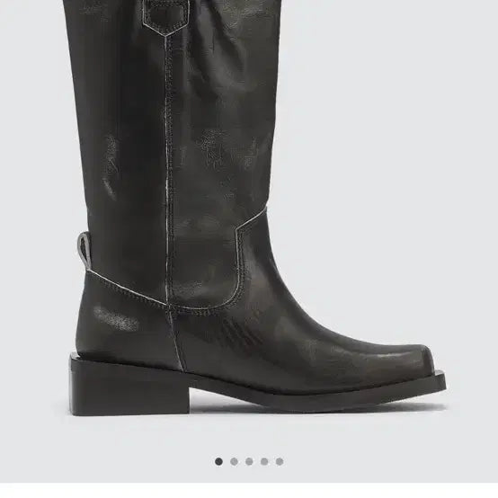 [BUNJANG] Ganni MC Leather Boots / GANNI 가니부츠 mc 미들 데미지 부츠 37 235