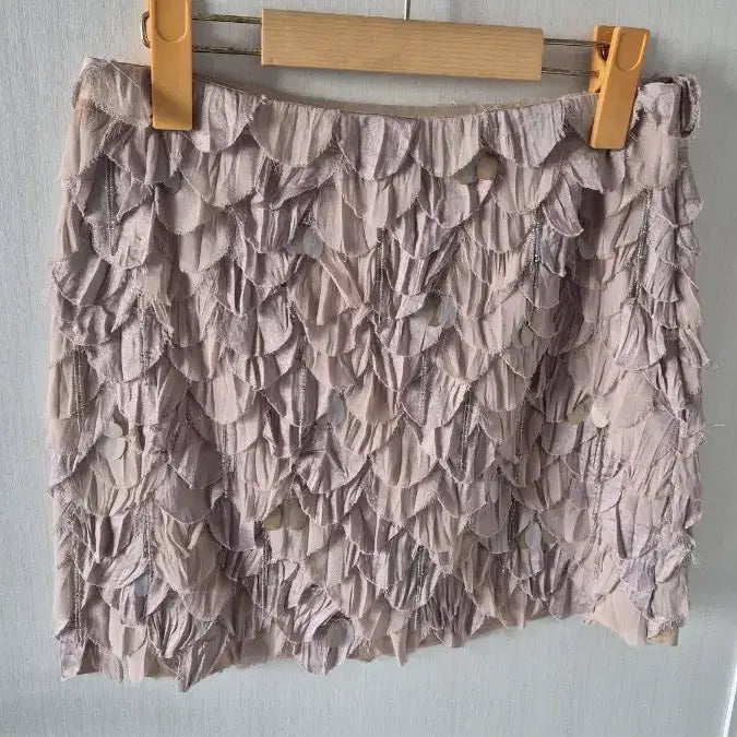 [BUNJANG] 96NY Layered Shirring Mini Skirt / 나인식스 뉴욕 레이어드 셔링 미니스커트