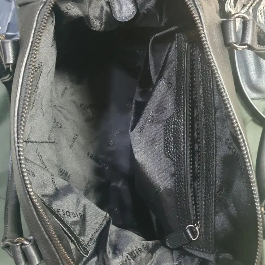 [BUNJANG] Esquire Leather Tote/Shoulder Bag / 에스콰이아    천연가죽  토트백/ 숄더백