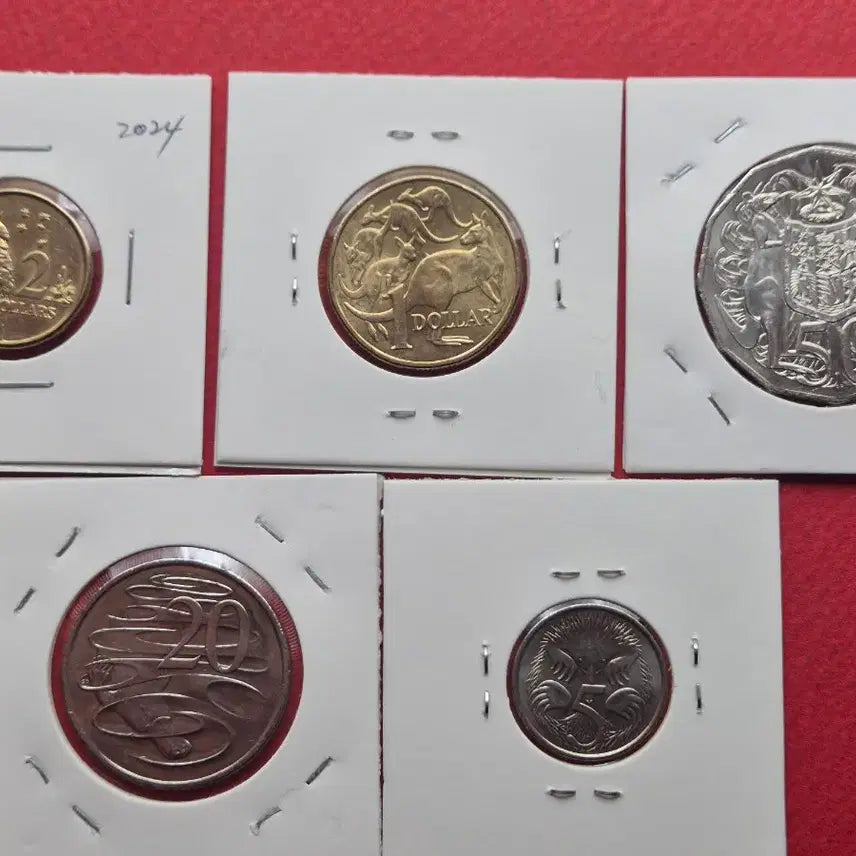 [BUNJANG] Australia Charles III Coin Set / 찰스 국왕 도안 호주 동전 5종