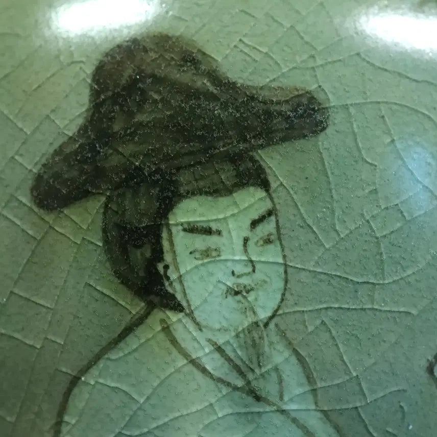 [BUNJANG] Korean Celadon Porcelain Flute Jug / 한국 도자기 고려청자 풍류도 주자