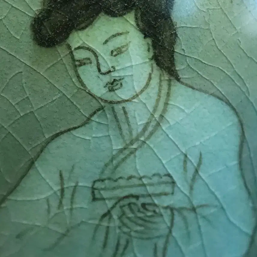 [BUNJANG] Korean Celadon Porcelain Flute Jug / 한국 도자기 고려청자 풍류도 주자