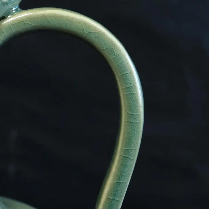 [BUNJANG] Korean Celadon Porcelain Flute Jug / 한국 도자기 고려청자 풍류도 주자