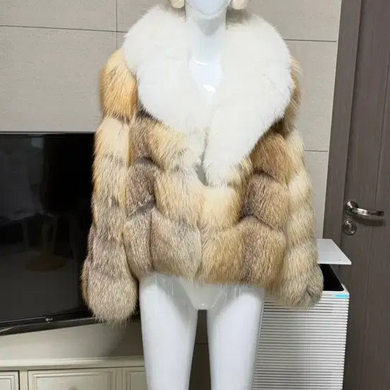 [BUNJANG] Saga Fox Royal Mix Fur Coat / 사가폭스 로얄믹스 퍼 코트