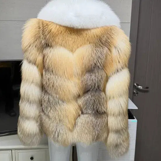 [BUNJANG] Saga Fox Royal Mix Fur Coat / 사가폭스 로얄믹스 퍼 코트