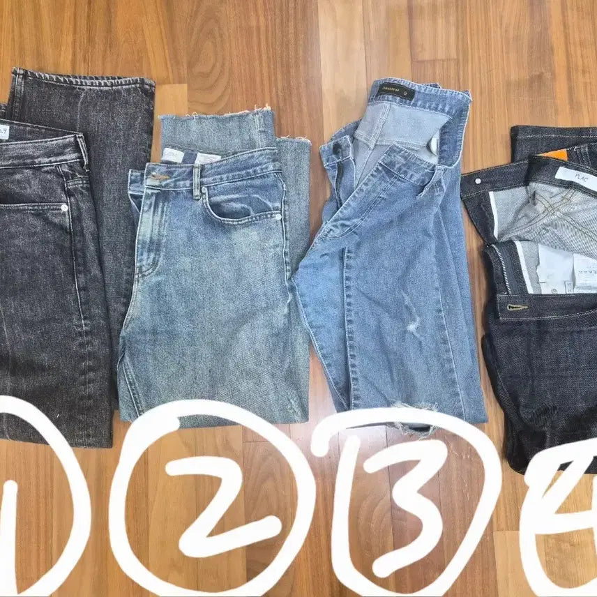 [BUNJANG] MOD.9, PLAC Jeans Bundle / 청바지 4종 모음 (MOD.9, PLAC 외)