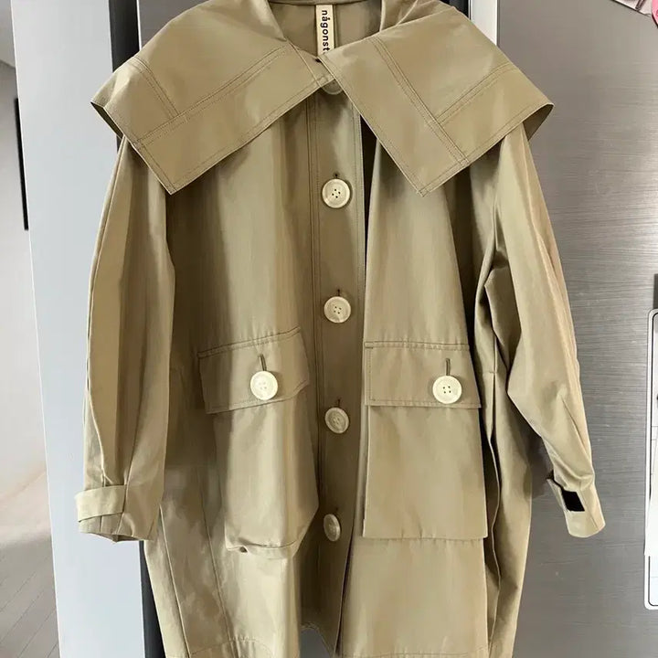 [BUNJANG] Nagonstans Trench Coat & Hat Set / 나곤스탄스 트렌치코트 모자세트