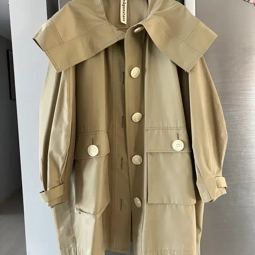 [BUNJANG] Nagonstans Trench Coat & Hat Set / 나곤스탄스 트렌치코트 모자세트