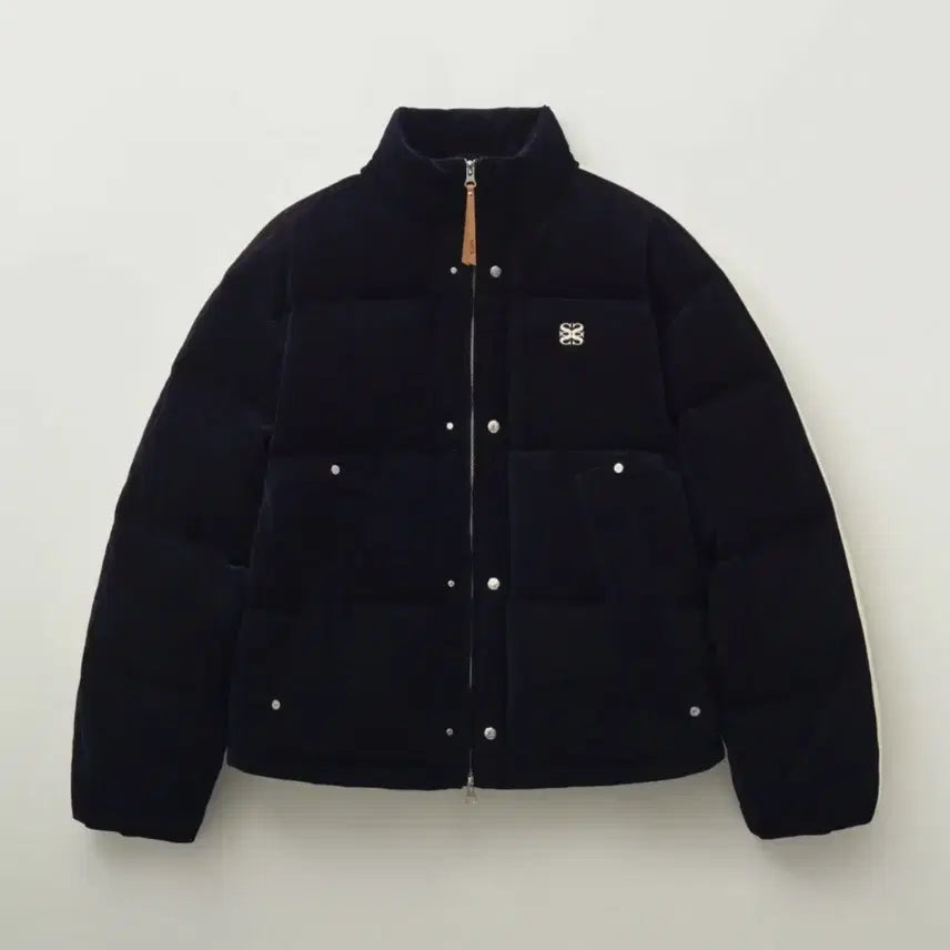 [BUNJANG] Setter Luton Corduroy Duck Down Padded Jacket / 세터 로턴 코듀로이 덕 다운 패딩 네이비