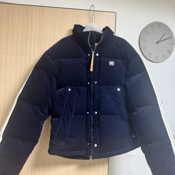 [BUNJANG] Setter Luton Corduroy Duck Down Padded Jacket / 세터 로턴 코듀로이 덕 다운 패딩 네이비