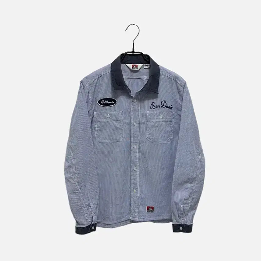 [BUNJANG] Ben Davis Striped Work Shirt / 벤데이비스 스트라이프 워크 셔츠