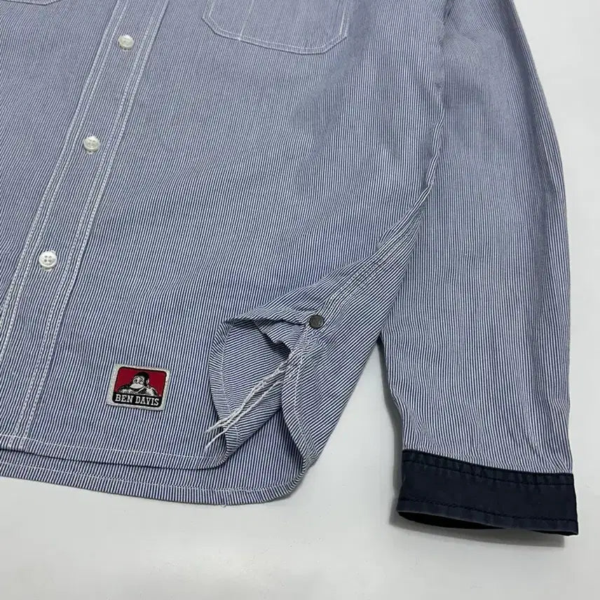 [BUNJANG] Ben Davis Striped Work Shirt / 벤데이비스 스트라이프 워크 셔츠