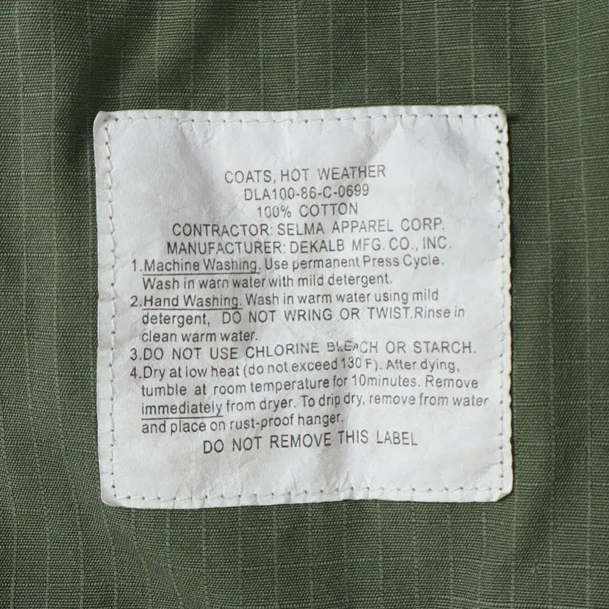 [BUNJANG] US Army Jungle Fatigue Jacket L / US ARMY 정글 퍼티그 자켓 L / k3061