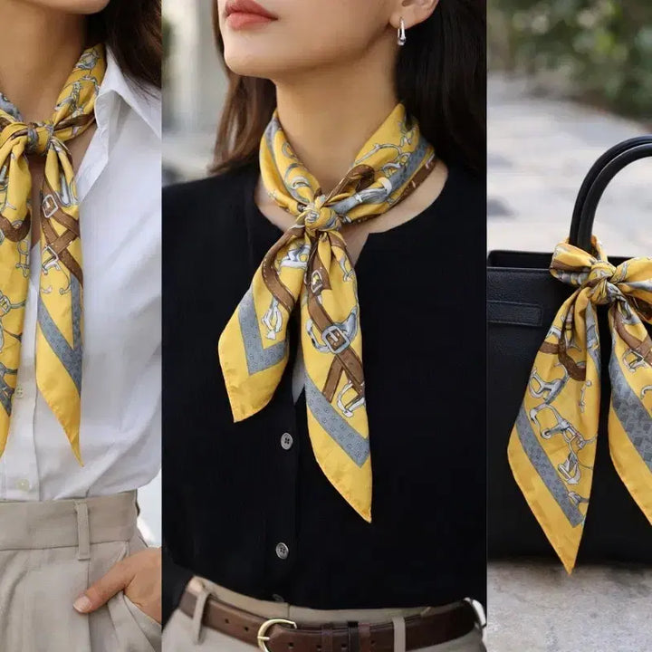 [BUNJANG] Unbranded Riding Pattern Scarf / (새상품) 승마패턴 스카프