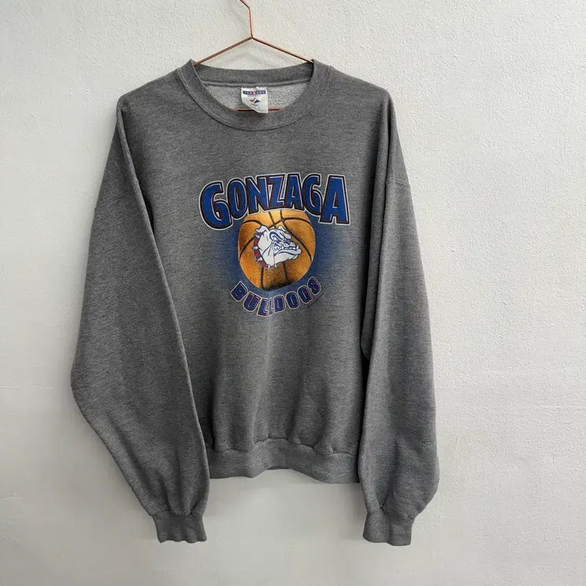 [BUNJANG] Jerzees Bulldogs Gray Men's Sweatshirt / 90s usa jerzees bulldogs 그레이 맨투맨 L