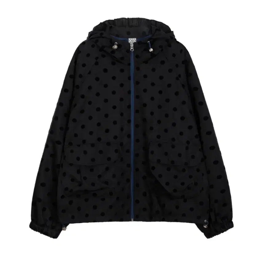 [BUNJANG] OHESHIO Dot Frill Hooded Windbreaker Jumper / 오헤시오 바람막이