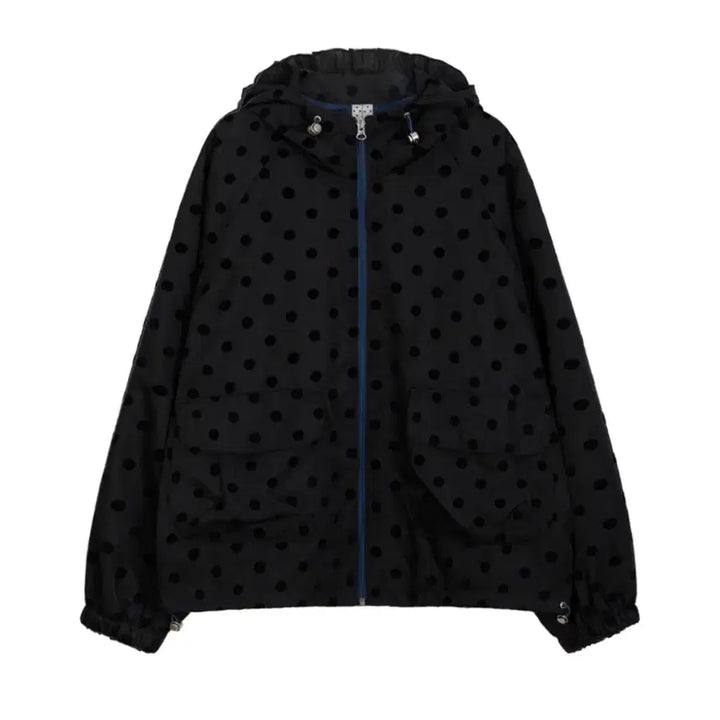 [BUNJANG] OHEESHIO Dot Frill Hooded Windbreaker / 오헤시오 바람막이