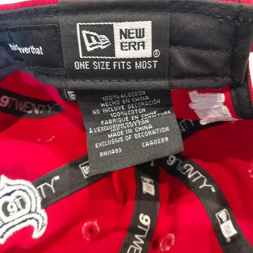 [BUNJANG] thisisneverthat x New Era Boston Baseball Cap (Red) / 디스이즈네버댓 x 뉴에라 보스턴 볼캡 (레드)