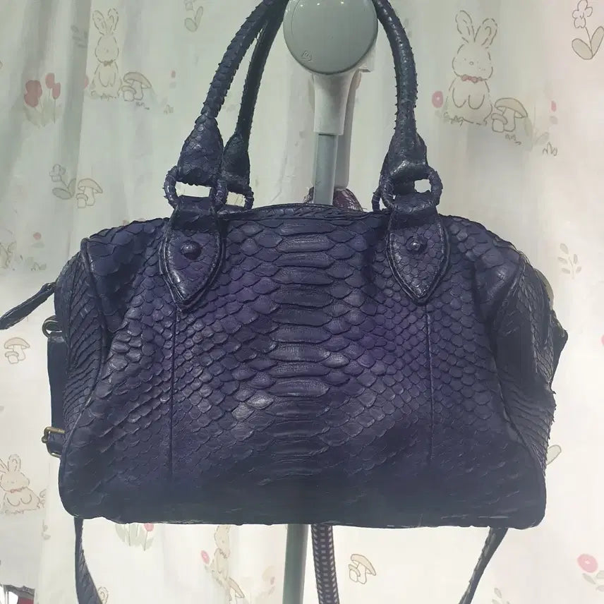 [BUNJANG] KAMALI Python Leather Tote/Shoulder Bag / KAMALI   천연 뱀피가죽    토트/  숄더백