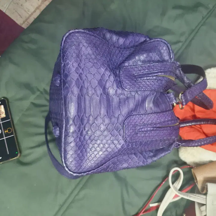 [BUNJANG] KAMALI Python Leather Tote/Shoulder Bag / KAMALI   천연 뱀피가죽    토트/  숄더백