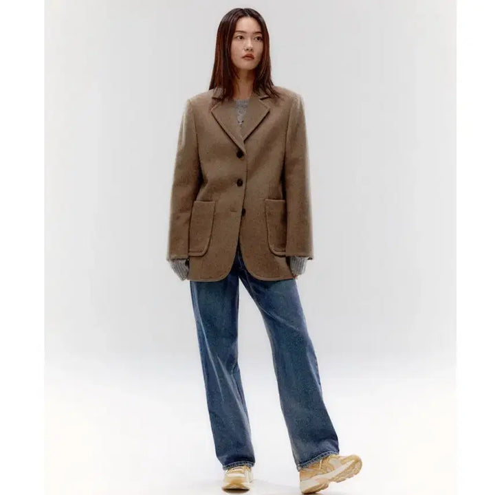 [BUNJANG] Decabre Wool Blend Outpocket Single Jacket / (무배)데카브 울 블랜드 아웃포켓 싱글 자켓