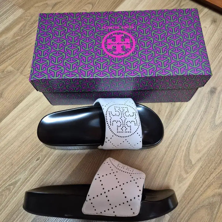 [BUNJANG] TORY BURCH Leather Slippers Sandals / TORY BURCH 토리버치 여성 가죽 슬리퍼 샌들