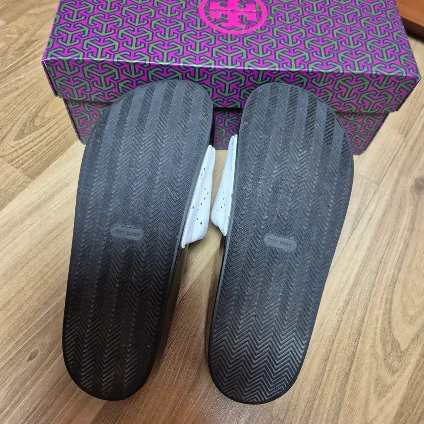 [BUNJANG] TORY BURCH Leather Slippers Sandals / TORY BURCH 토리버치 여성 가죽 슬리퍼 샌들