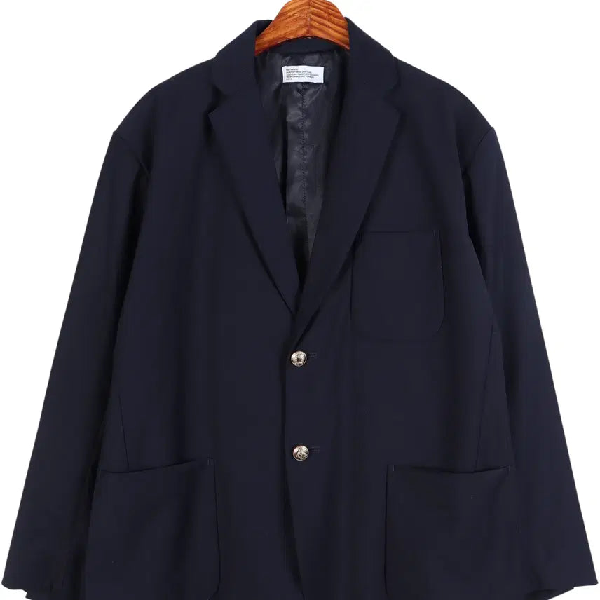 [BUNJANG] Partimento Navy Blazer / 파르티멘토 네이비 금장 오버핏 블레이저 S / k3077