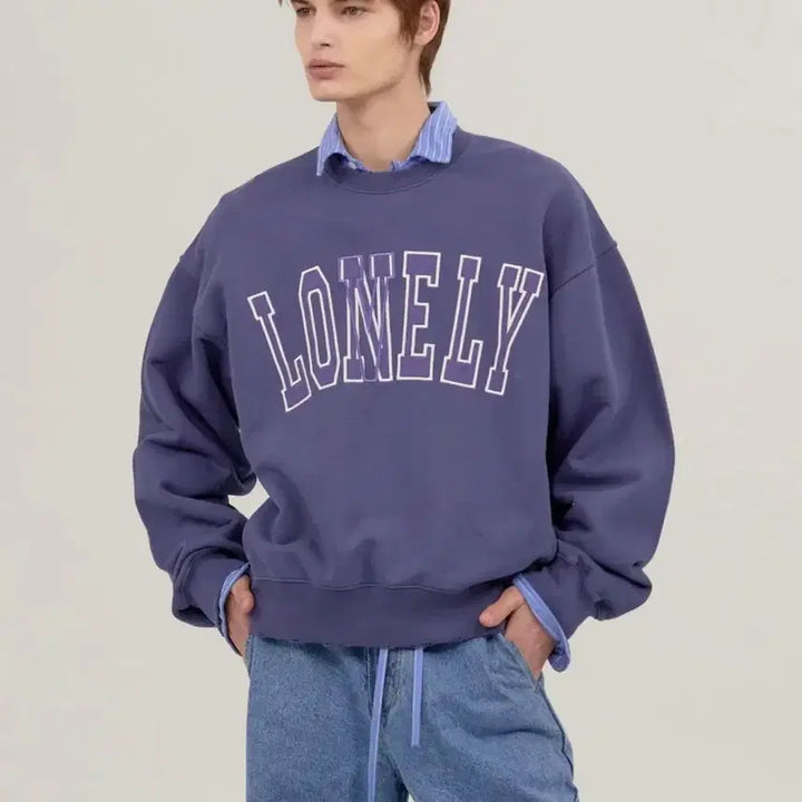 [BUNJANG] Nohant LONELY/LOVELY Damage Sweatshirt / 노앙 LONELY/LOVELY DAMAGE 맨투맨(최근시즌)