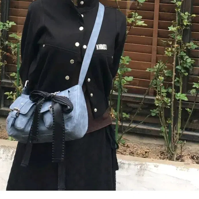 [BUNJANG] Loose Slipover Ribbon Lace Keyring / 루즈슬립오버 리본레이스 키링