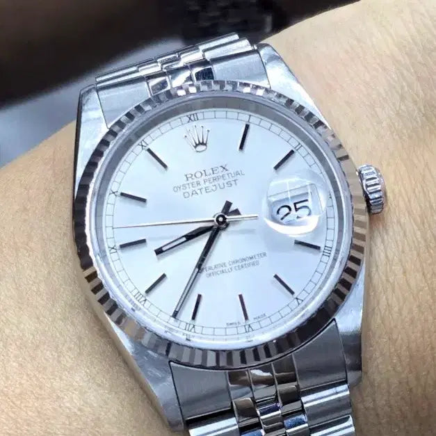 [BUNJANG] Rolex Datejust 16234 Silver Dial Watch / 로레스 데이저스트 16234  실버바인데스