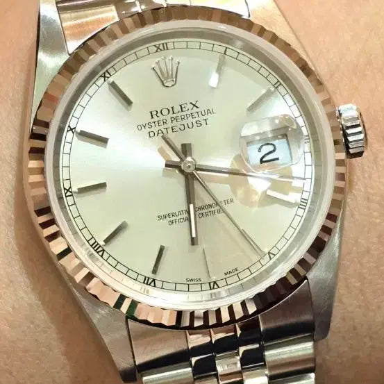 [BUNJANG] Rolex Datejust 16234 Silver Dial Watch / 로레스 데이저스트 16234  실버바인데스