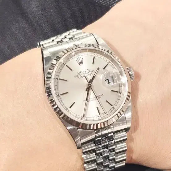 [BUNJANG] Rolex Datejust 16234 Silver Dial Watch / 로레스 데이저스트 16234  실버바인데스