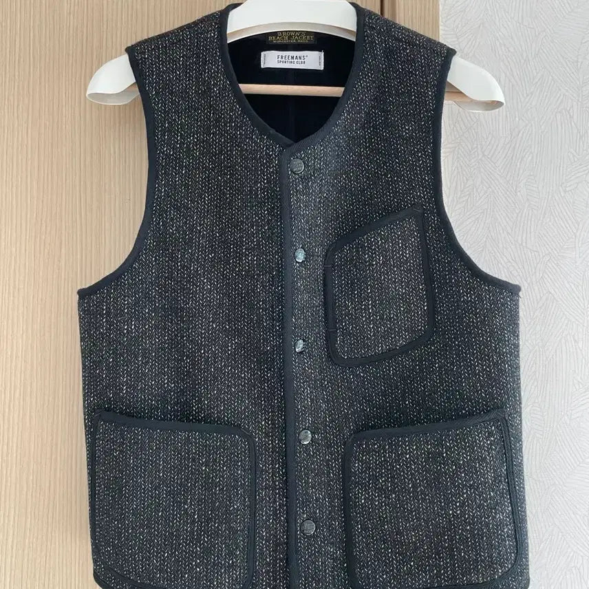 [BUNJANG] Browns Beach x Freemans Sporting Club Vest / 브라운스비치 x 프리맨스포팅클럽 38사이즈 블랙