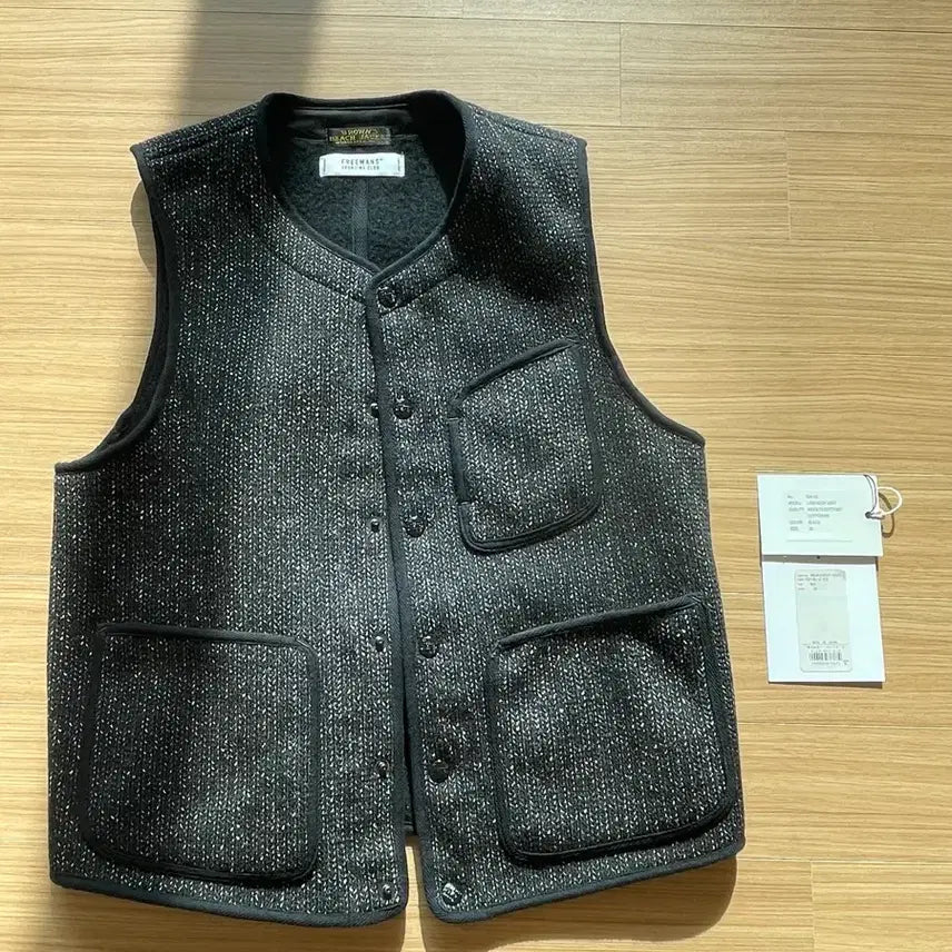 [BUNJANG] Browns Beach x Freemans Sporting Club Vest / 브라운스비치 x 프리맨스포팅클럽 38사이즈 블랙