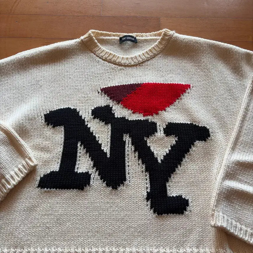 [BUNJANG] Raf Simons NY Knit Sweater M / 라프시몬스 NY 크롭 니트 M 사이즈