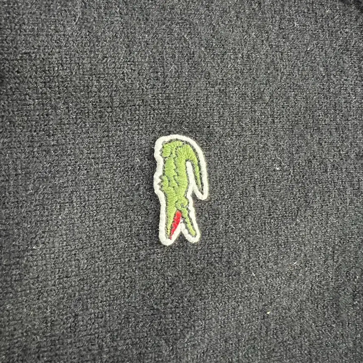 [BUNJANG] Lacoste Basic V-Neck Wool Cardigan Black / 라코스테 베이직 브이넥 울 가디건 블랙 AH460E-53N