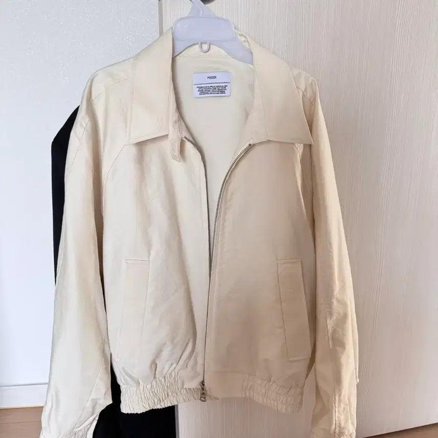 [BUNJANG] Pojer Raglan Blouson Ivory Jacket / 포저 래글런 블루종 아이보리