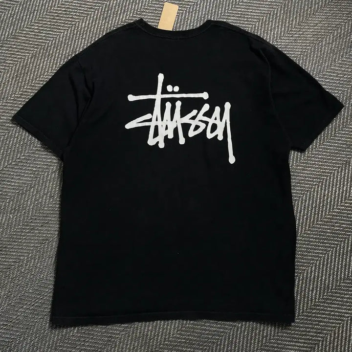 [BUNJANG] Stussy Basic Original Big Logo T-shirt / 스투시 베이직 오리지날 빅로고 반팔 티셔츠o 4548