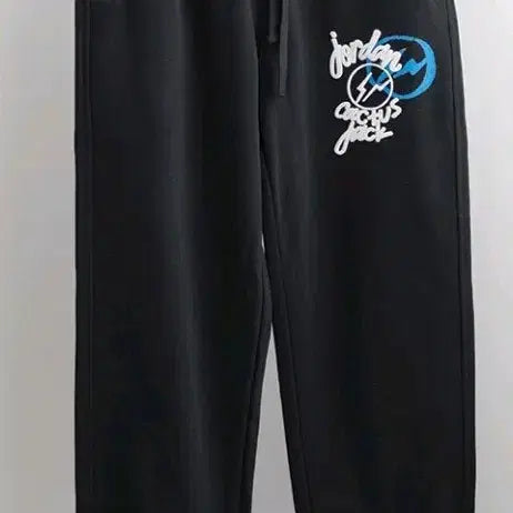 [BUNJANG] Jordan x Travis Scott Black Hoodie Training Set / 조던 x 트래비스 스캇 블랙 후드 트레이닝 세트