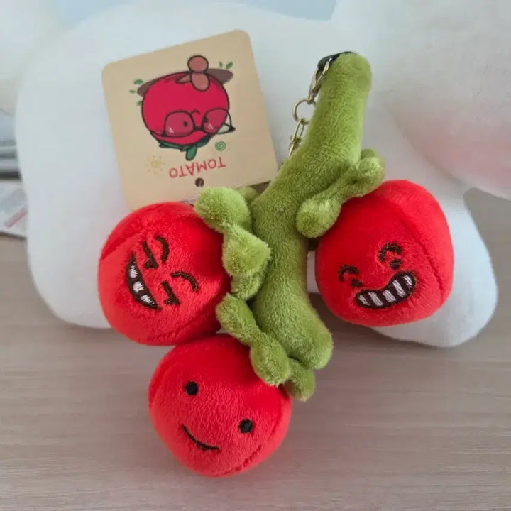 [BUNJANG] Tomato Character Mini Keyring / 토마토 캐릭터 인형 키링